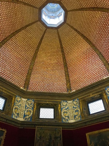 Teto de uma das salas da Galleria Uffizi