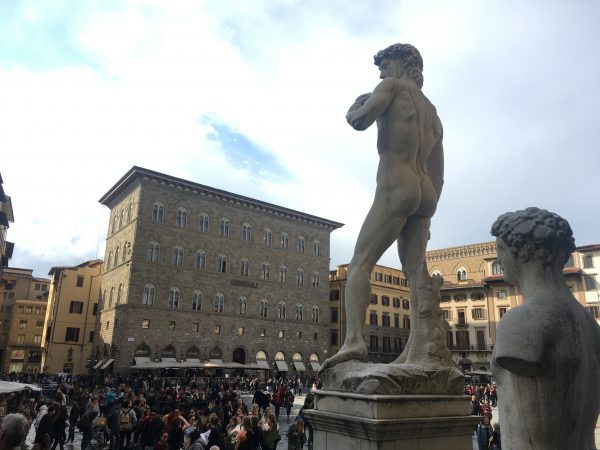 Réplica do Davi de Michelangelo, na Piazza della Signoria