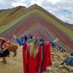 Chegada ao topo da montanha. Que espetáculo.